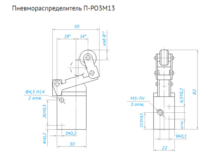 в Пневмораспределители золотниковые П-РO3 contragent.com.ua