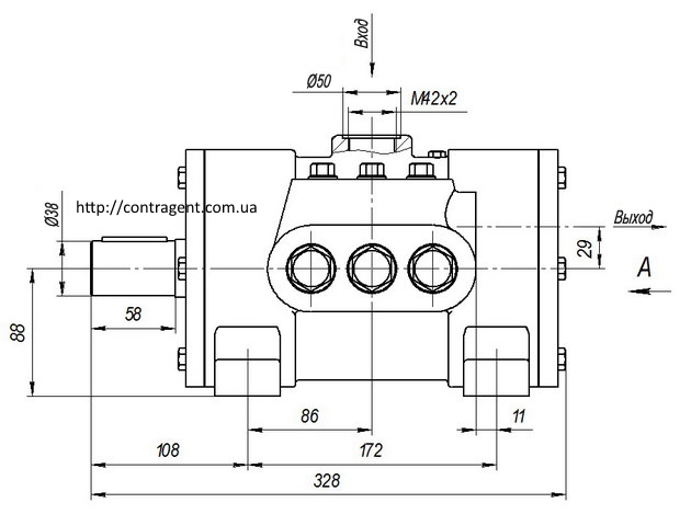 Nasosy N-401UR Gabaritnye razmery n401yr-1 3