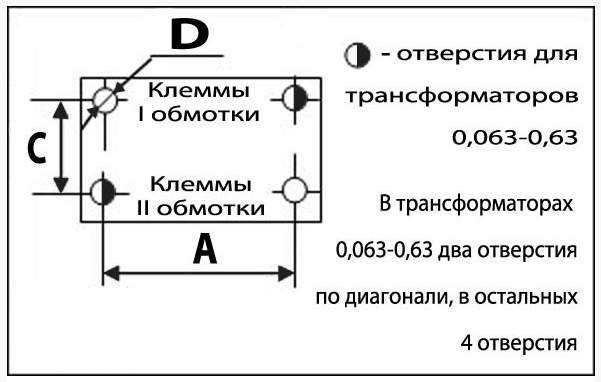 Трансформаторы ОСП и ОСПР чертеж jpeg